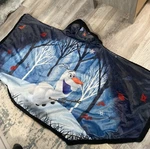 Frozen 2 Olaf Hooded Blanket/throw Disney Youth Os Shaw Cuddle. Fixed Price $13.50.