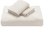 Chanasya Velour Velvet Duvet Cover Set 3-PIECE Ivory, Queen Size. Fixed Price $49.00.