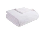 Charter Club Sherpa Plush King Blanket Classic White B4. Fixed Price $29.99.