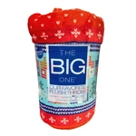 The Big One Red Fair Isle Oversized Supersoft Plush Throw Blanket 5 X 6. Fixed Price $18.00.