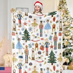 Jarthenaamcs Christmas Fuzzy Blanket 60 X 70 Inch Watercolor Nutcracker Soft. Fixed Price $34.23.