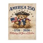 America Teddy Bear Arctic Blanket Usa Patriotic Cozy Warm Throw Gift. Fixed Price $48.00.