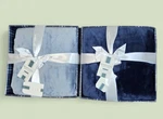 Berkshire Blanket Set 2 Navy Blue Velvetsoft Plush Throws 60X70 Gift Boxes Ne. Fixed Price $39.99.