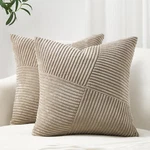 Of Decorative Throw Pillow Covers 18" X (pack 2) Lightbrown. Fixed Price $23.20.