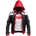 Batman Arkham Knight Red Hood Leather Jacket Jason Todd Gaming Cosplay Vest. Fixed Price $188.00.