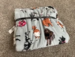 Vera Bradley Plush Throw Blanket Show Bulldog, Beagle, Nwt. Fixed Price $189.50.