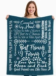 Best For Women - Cozy Throw Blanket, Thoughtful Friendship Gift,. Fixed Price $39.99.
