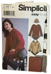 Simplicity Sewing Pattern 5465 Easy Poncho Top Bag Hat Blanket Winter Xl 18-24. Fixed Price $7.64.