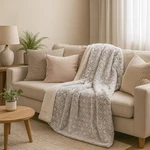 Dada Bedding Luxury Soft Dreamy Cloud White Sherpa Back Faux Fur Throw Blanket. Fixed Price $49.90.