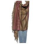 Yak Wool Blend Shawl/throw Handloomed Reversible Desert Sand Design. Fixed Price $49.00.