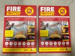 2-PACK Klear Concepts 40" Fire Extinguisher Blanket Suppression. Fixed Price $27.99.