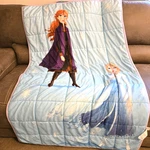Disney Frozen Ii Elsa And Anna 4.5 Pounds Weighted Plush Blanket 40 In X 60. Fixed Price $22.00.