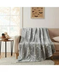 Kate Aurora Halloween Gray Dancing Skeletons Ultra Plush Oversized Accent Throw. Fixed Price $18.00.
