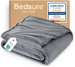 Bedsure Gentlesoft Fleece Throw Blanket For Couch Grey - Lightweight Plush Fuzzy. Fixed Price $19.75.