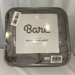 Bare Home Weighted Blanket, Size Standard - Gray. Fixed Price $45.00.
