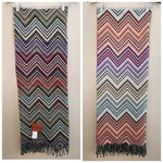 Missoni Home Perseo Blanket Throw Zigzag Chevron Wool Cashmere Fringe Reversible. Fixed Price $499.00.