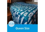 Camco 53440 Life Is Better At The Campsite Fleece Blanket, Blue, Queen. Fixed Price $55.84.