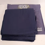 Ynm Duvet Cover For Weighted Blanket 60"X80" Full Queen Navy Blue Open Box. Fixed Price $19.95.