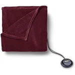 Sunbeam Microplush Electric Overblanket, 1", Garnet. Fixed Price $44.50.