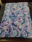 Vera Bradley Throw Blanket Micro Fleece Super Soft Waikiki Paisley 50X80 Rare. Fixed Price $18.97.
