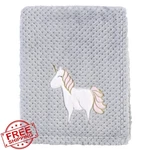 Hudson Baby Plush Waffle Blanket Pink Unicorn One Size. Fixed Price $27.99.