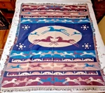 Jacquard Western Throw Blanket Cotton Horses 4" X 5" El Paso Saddle. Fixed Price $69.00.
