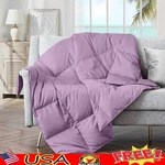 Soft Feathers Down Blanket Microfiber Cozy Lightweight Bed Sofa Outdoor New. Fixed Price $75.98.