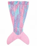 Novogratz Mermaid Tail Plush Throw Blanket Pink Blue Star Faux Fur Kids Cozy. Fixed Price $19.99.