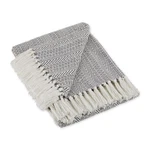 Dii Herringbone Striped Collection Cotton Throw Blanket, 50X60, 50X60", Gray. Fixed Price $33.99.