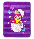 Jay Franco Hatchimals Micro Plush Purple Throw Blanket 48X60. Fixed Price $17.88.