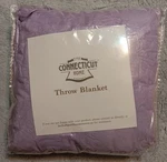 The Connecticut Home Shag Sherpa Throw Blanket 65X50 Purple. Fixed Price $19.99.