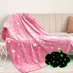 Preppy Pink Star Glow Dark Blanket Girls Fleece Soft Throw All Seasons. Fixed Price $25.37.