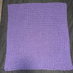 32 X 36 Purple Crochet Blanket. Handmade By My Nana. Fixed Price $7.50.