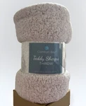 One Comfort Teddy Sherpa Fleece Throw Blanket 50 X 60". Fixed Price $18.00.
