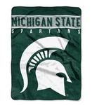 Michigan State Spartans 60" X 80" Twin Size Plush Blanket Ncaa Green. Fixed Price $42.99.