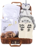 Newborn Baby Gift Set, 7 In 1 Blanket, Welcome Card, Deluxe Box. Fixed Price $26.88.