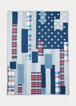 Ralph Lauren Ramsey Patchwork Flag Throw Blanket And 2 Pillows 3-PIECE Set $715. Fixed Price $600.00.
