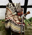 Ecuadane Large Southwestern Woven Blanket 93 X 82 Throw Bear Mountain. Fixed Price $168.00.