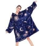 Three Poodle Hoodie Women Sherpa Blanket Oversized Faux Fur Coat Winter. Fixed Price $77.99.