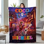 Coco Movie Plush Fleece Blanket, Personalized Disney Characters. Fixed Price $84.98.