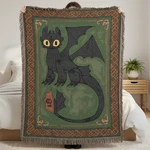Toothless Night Fury Woven Throw Blanket - How Train Your Dragon Fleece Rug. Fixed Price $79.00.