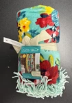 Reversible Floral Sweet Romance Gingham Checkered Throw Blanket Fringe 50"X72". Fixed Price $19.98.