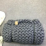 Bearaby Gray Cotton Napper Weighted Knit Throw Blanket Soft Organic Nwt. Fixed Price $124.99.