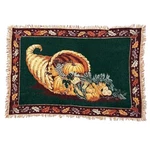 Cornucopia Thanksgiving Tapestry Autumn Fall Harvest Decor Blanket Throw 67"X46". Fixed Price $90.00.