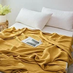 Hombys Quilted Throw Blanket For Couch Bedroom, Stripe Design Super Soft Modal. Fixed Price $50.00.