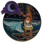 Disney Pin 2020 Wdw Trading Nights: Moana With Oar & Manta Ray Le New Ship. Fixed Price $35.00.