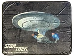 Star Trek Blanket The Next Generation Uss Enterprise Fleece Throw 45" 60". Fixed Price $36.99.