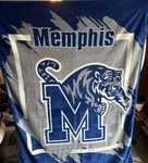 Memphis Tigers 46X60 Dimensional Design Raschel Throw Blanket New No Tag Ncaa. Fixed Price $24.99.