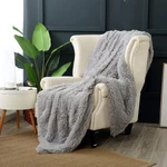 Reafort Luxury Long Hair Shaggy Pv Fur Faux Oversized 60"X70" Throw Blanket. Fixed Price $24.99.