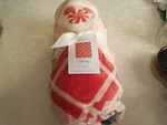 2024 Hallmark Disney Mickey Mouse Ears Peppermint Plaid Throw Blanket 50" X 60". Fixed Price $49.99.